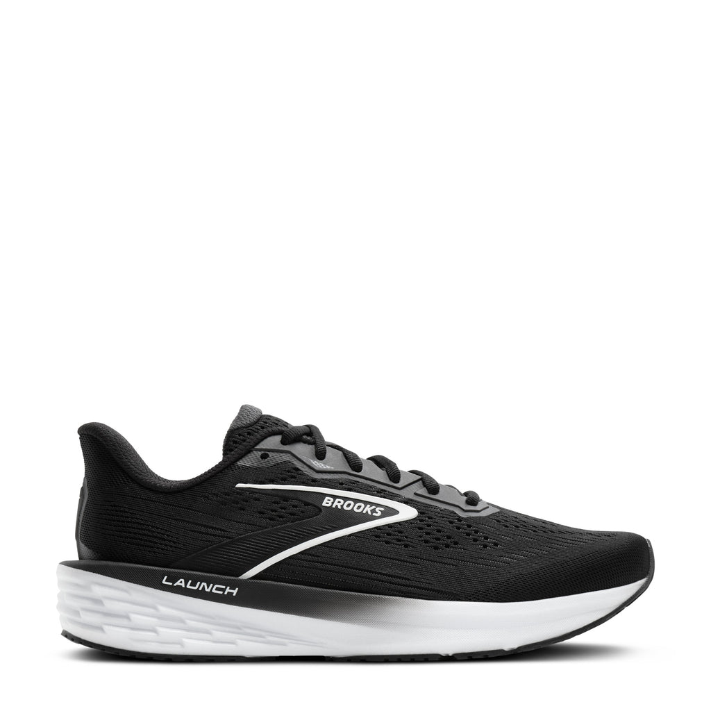 Women's Brooks Launch 12 Running Shoe BLACK/WHITE/GREY 120471 1B 090