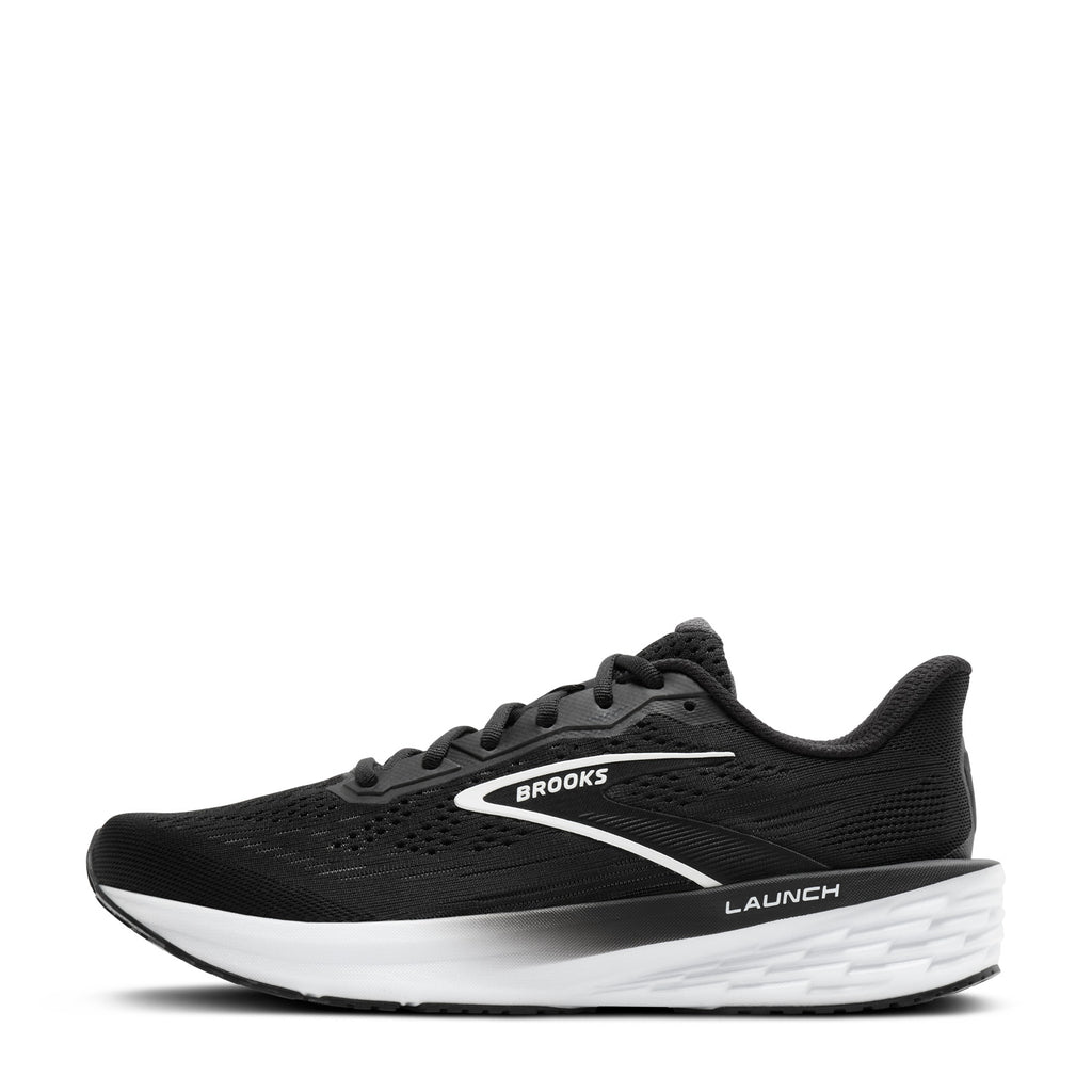 Women's Brooks Launch 12 Running Shoe BLACK/WHITE/GREY 120471 1B 090