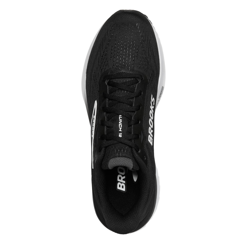 Women's Brooks Launch 12 Running Shoe BLACK/WHITE/GREY 120471 1B 090