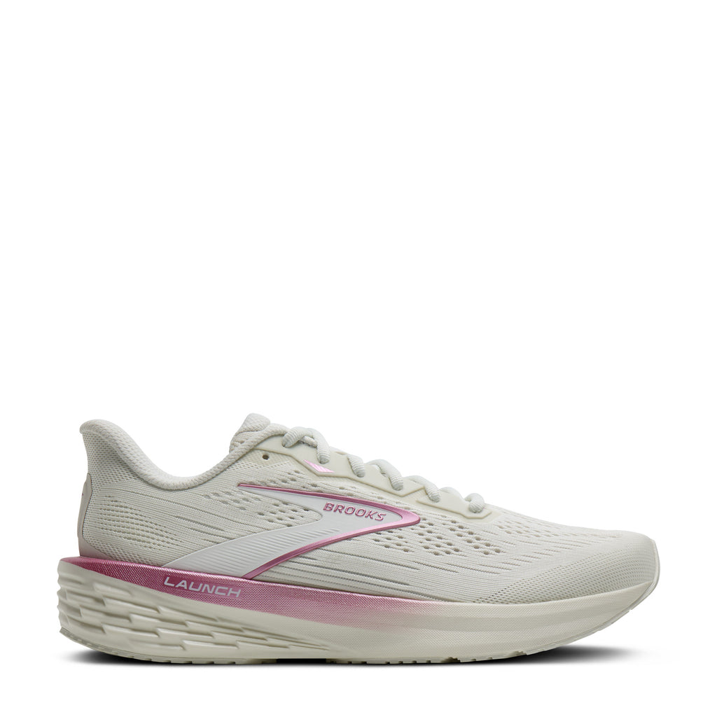 Women's Brooks Launch 12 Running Shoe GREY PINK 120471 1B 103
