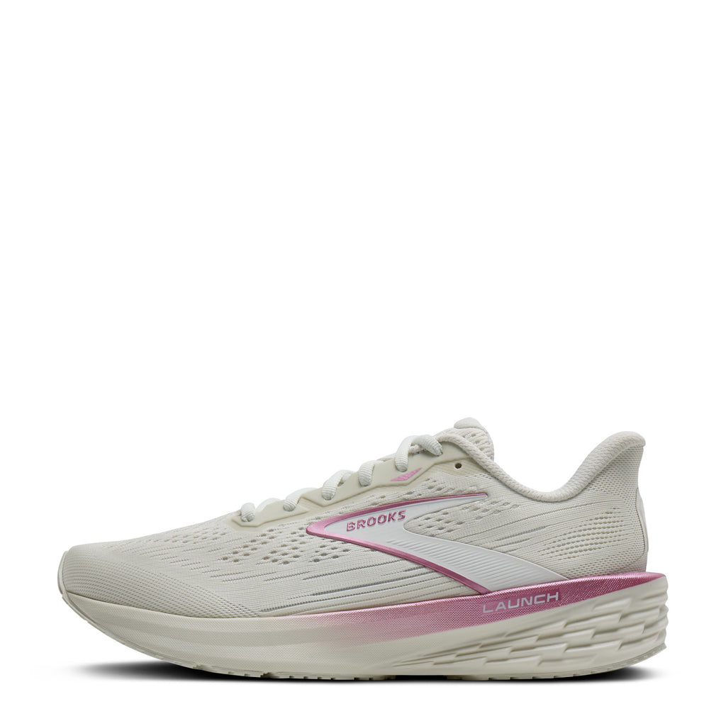 Women's Brooks Launch 12 Running Shoe GREY PINK 120471 1B 103