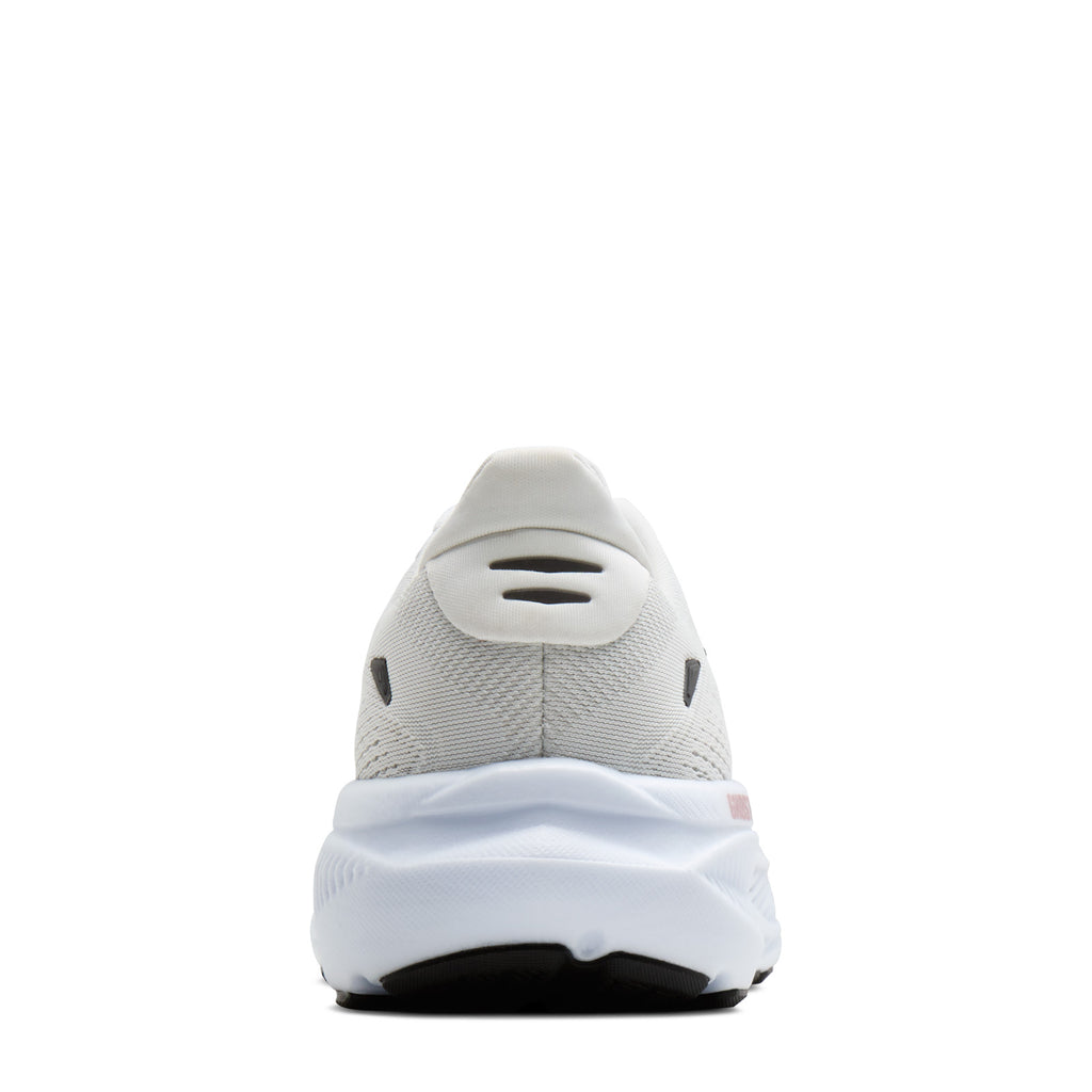 Women's Brooks Ghost 18 Running Shoe - Extra Wide Width WHITE / BLACK / ROSE GOLD 120482 2E 105
