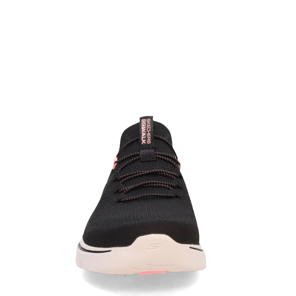 Women's Skechers GO WALK 7 - Abie Sneaker BLACK HOT PINK 125225-BKHP