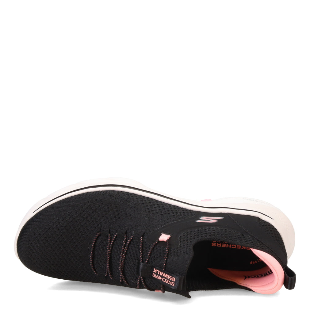 Women's Skechers GO WALK 7 - Abie Sneaker BLACK HOT PINK 125225-BKHP