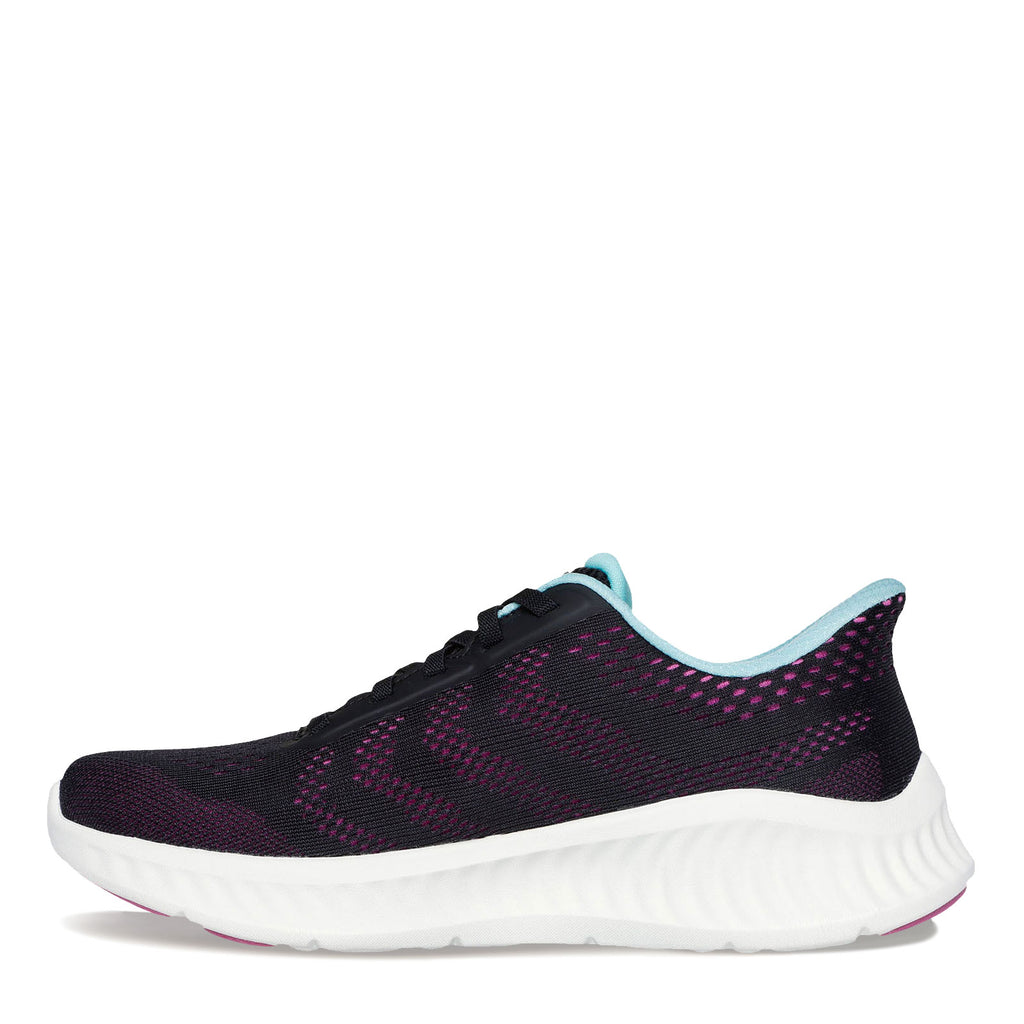 Women's Skechers Slip-ins: GO WALK Now - Khloe Sneaker BLACK / PINK 125643-BKPR