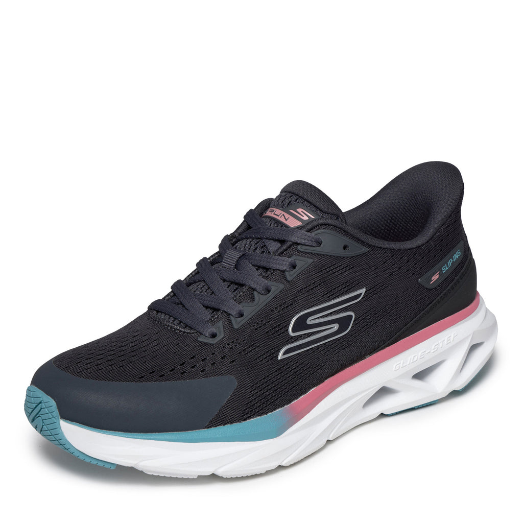 Women's Skechers GO RUN Slip-Ins: Glide-Step Sneaker - Wide Width CHARCOAL 129825W-CHAR