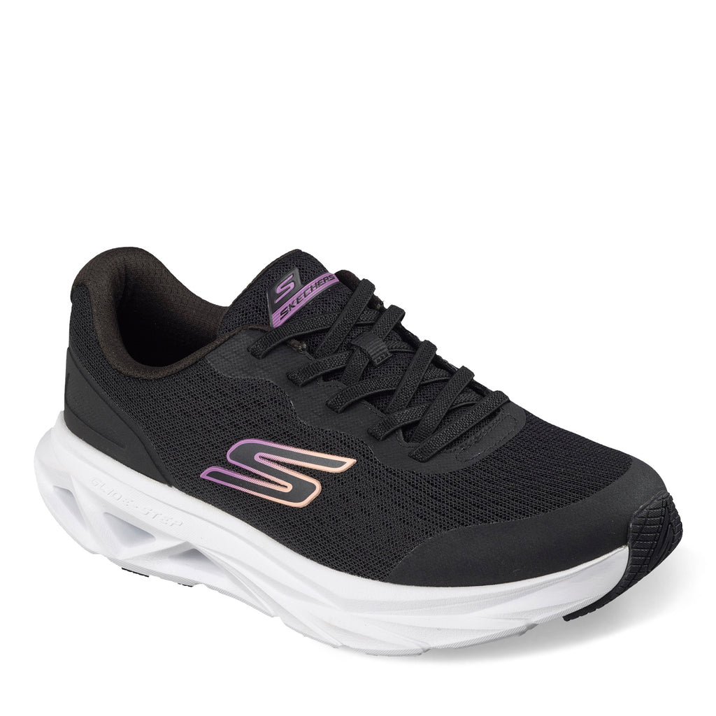 Women's Skechers Glide-Step - Vortex Avalin Sneaker BLACK  WHITE 129826-BKW