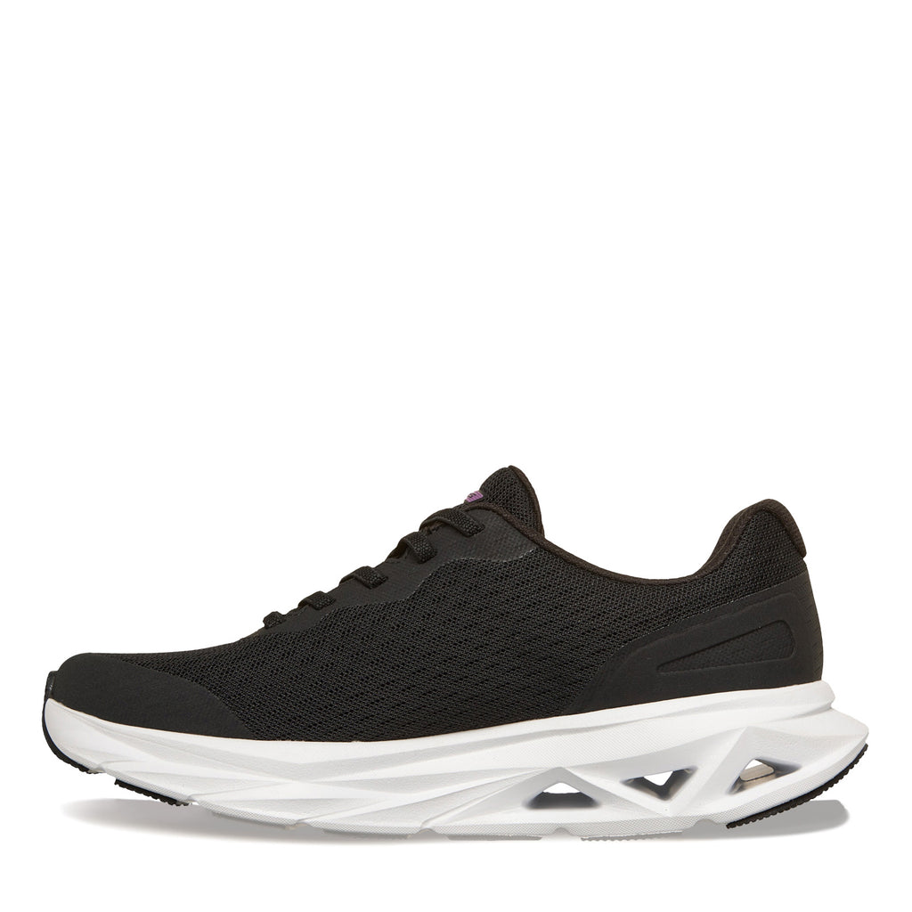 Women's Skechers Glide-Step - Vortex Avalin Sneaker - Wide Width BLACK  WHITE 129826W-BKW