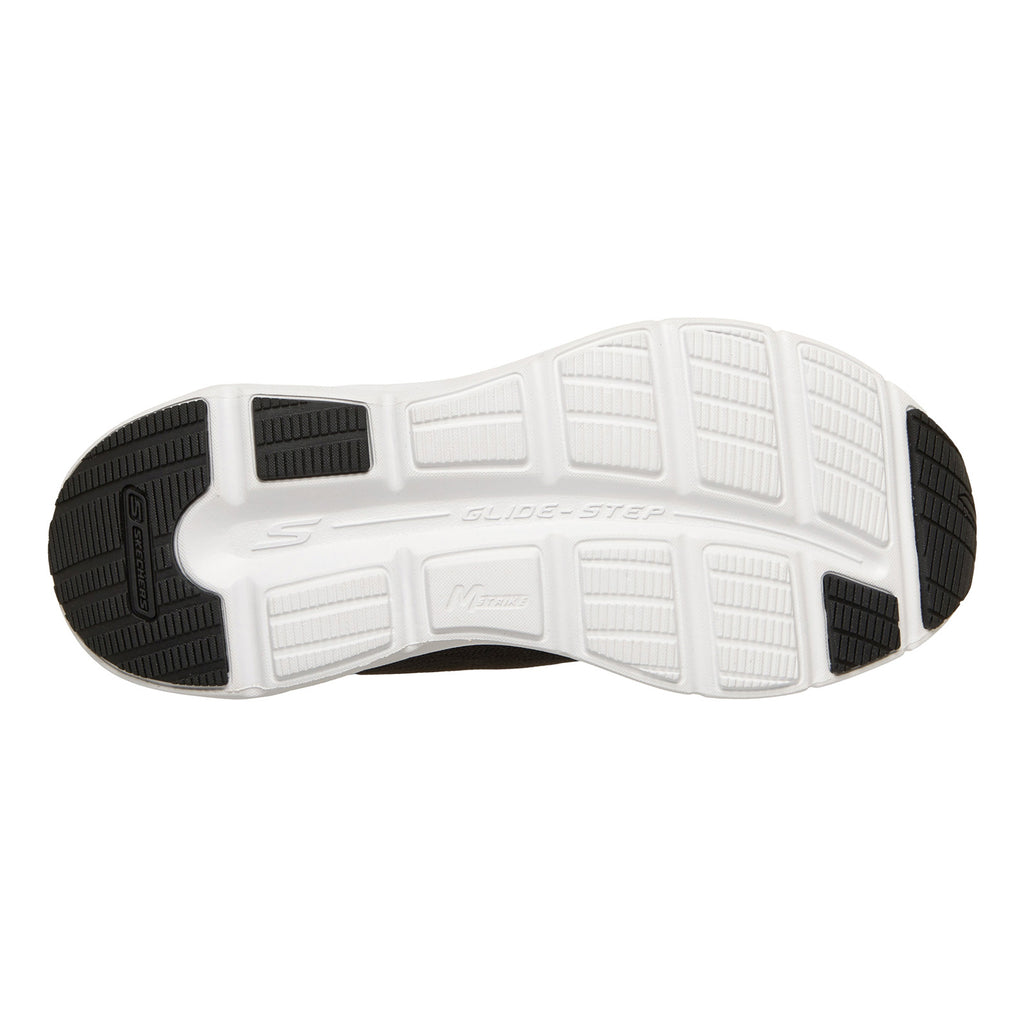 Women's Skechers Glide-Step - Vortex Avalin Sneaker - Wide Width BLACK  WHITE 129826W-BKW