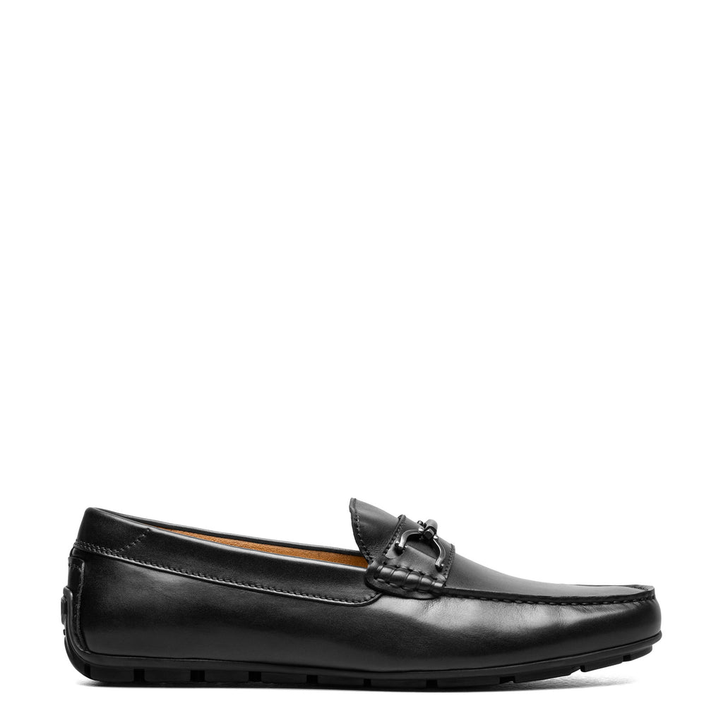 Men's Florsheim Motor Moc Toe Bit Driver BLACK SMOOTH 13410-001