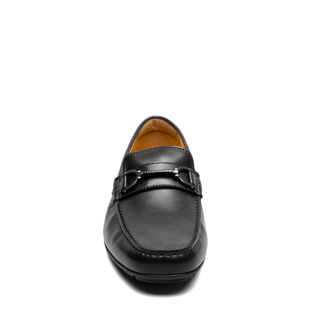 Men's Florsheim Motor Moc Toe Bit Driver BLACK SMOOTH 13410-001