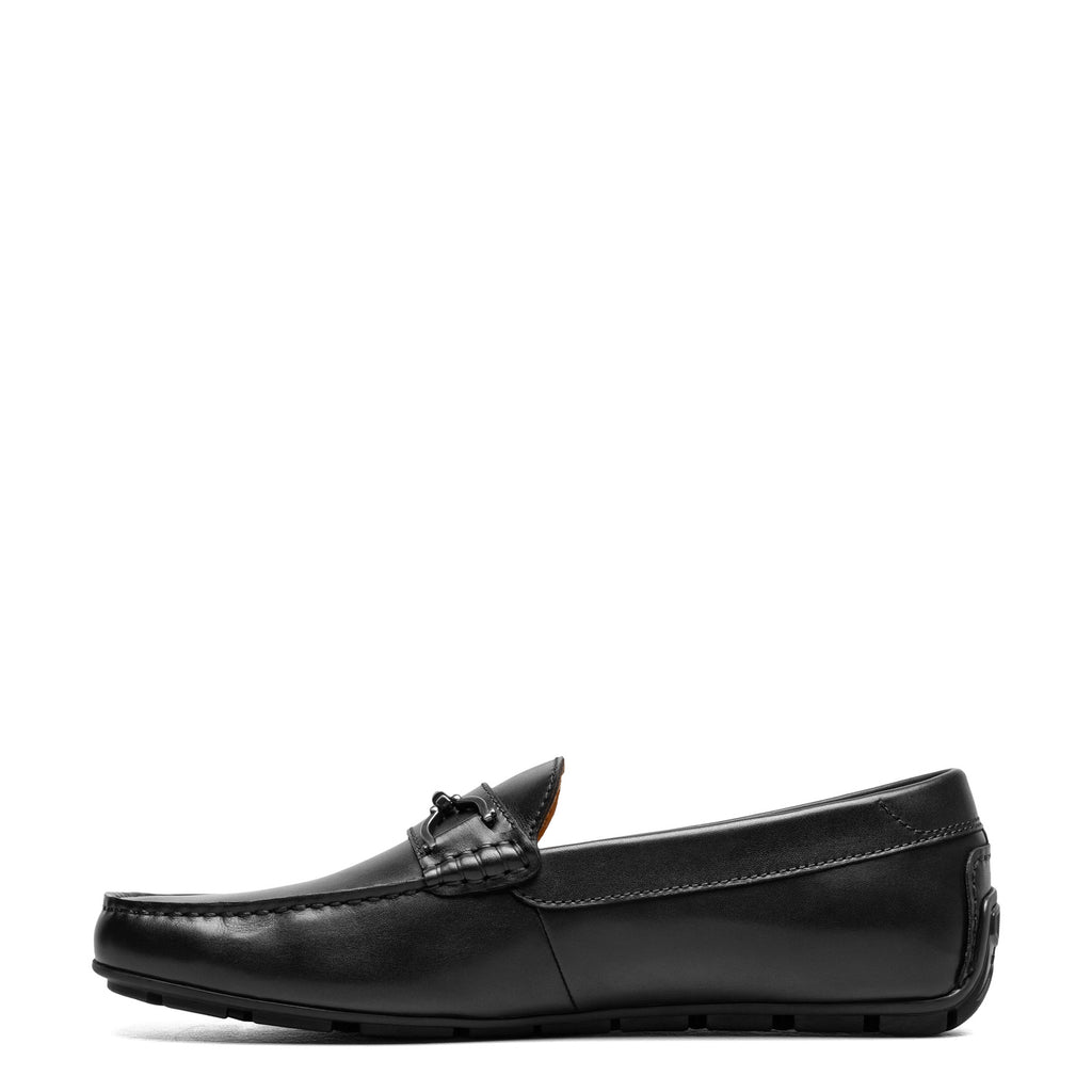 Men's Florsheim Motor Moc Toe Bit Driver BLACK SMOOTH 13410-001