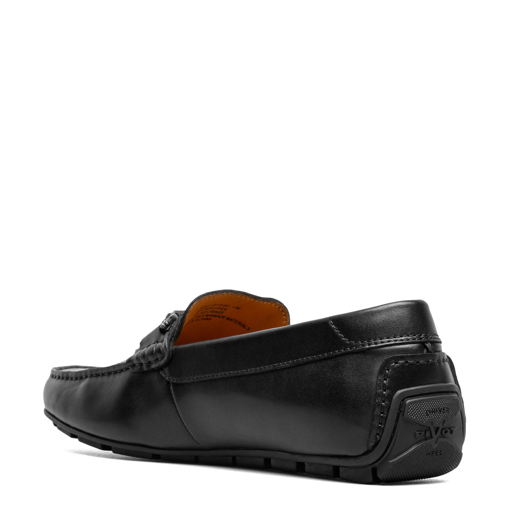 Men's Florsheim Motor Moc Toe Bit Driver BLACK SMOOTH 13410-001