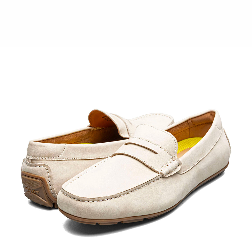 Men's Florsheim Motor Moc Toe Penny Driver ICE NUBUCK 13419-108