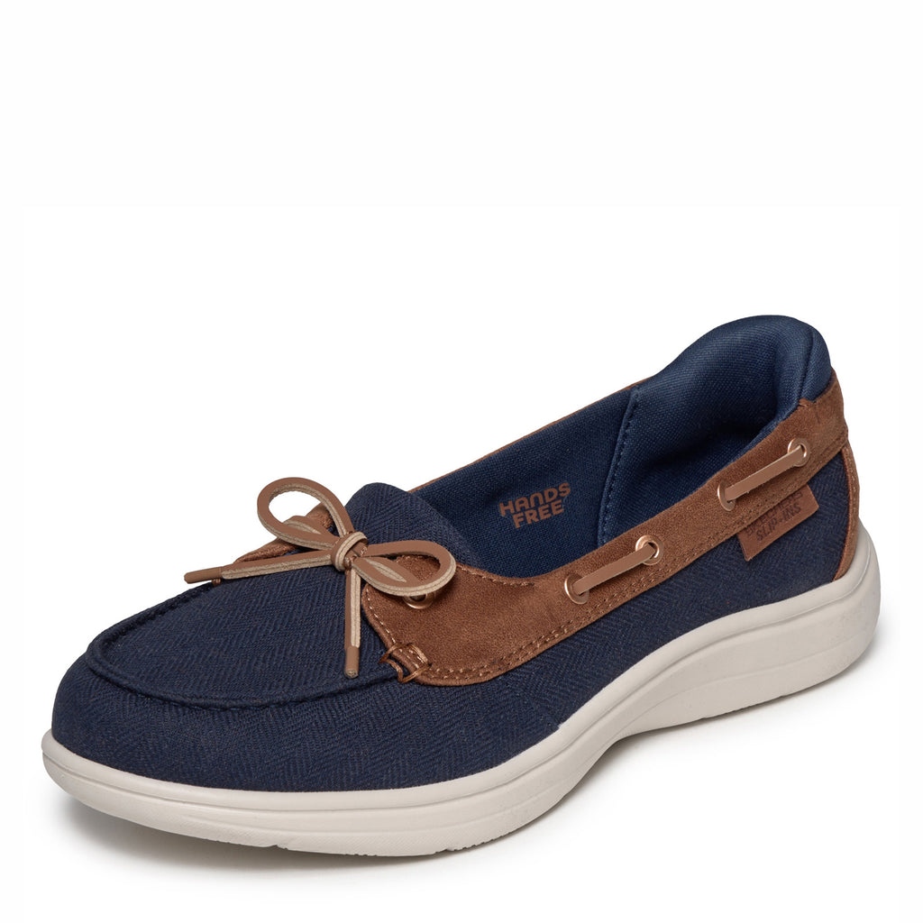 Women's Skechers Slip-ins: On-The-GO Flex Radiant - Manhattan Boat Shoe NAVY 138403-NVY