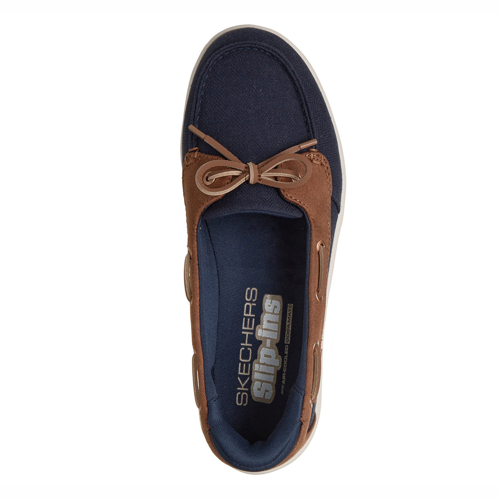 Women's Skechers Slip-ins: On-The-GO Flex Radiant - Manhattan Boat Shoe NAVY 138403-NVY