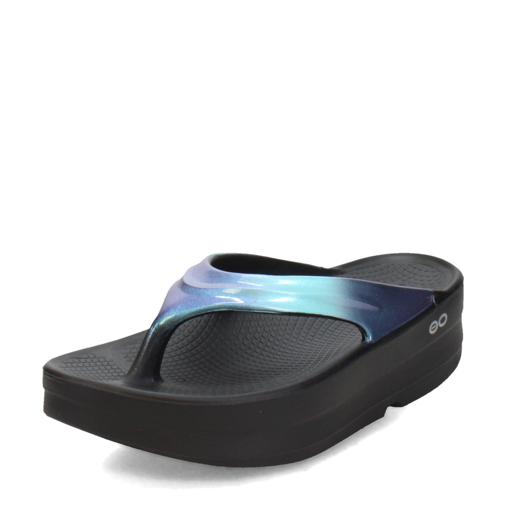 Women's Oofos OOmega OOlala Luxe Sandal ATLANTIS 1411-ATLANTIS