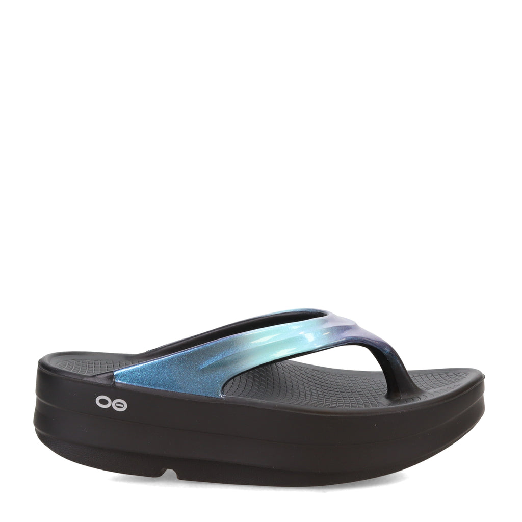 Women's Oofos OOmega OOlala Luxe Sandal ATLANTIS 1411-ATLANTIS