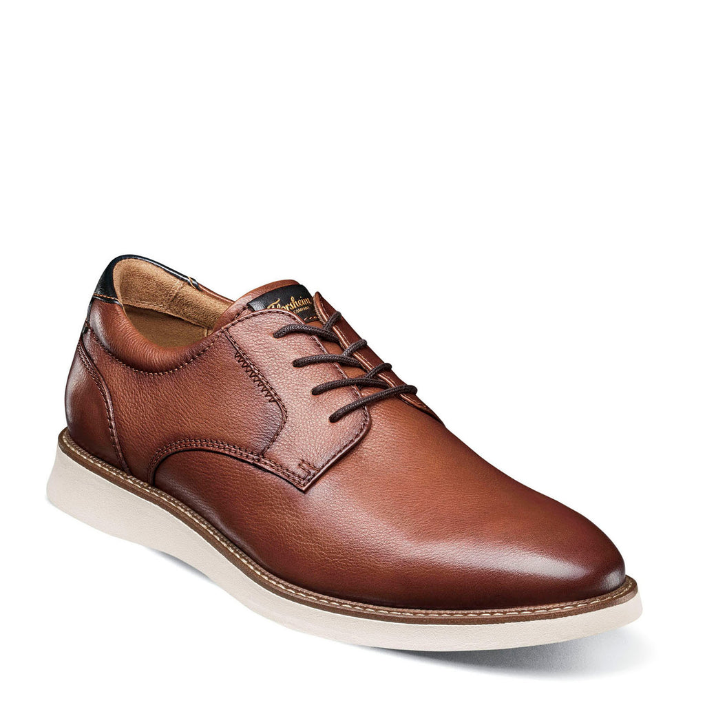 Men's Florsheim Launch Plain Toe Oxford Cognac/Navy Smooth w/White Sol 14440-229