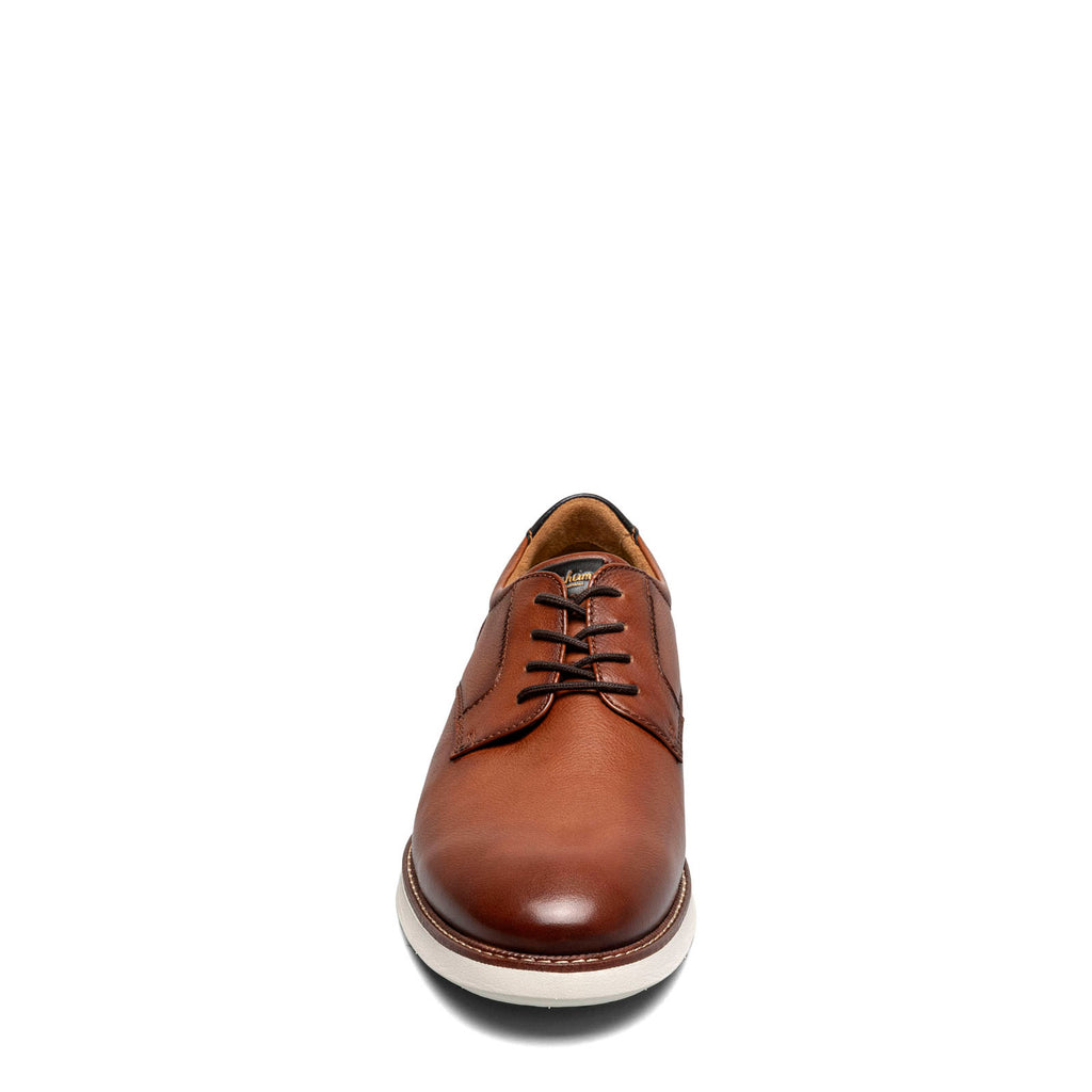 Men's Florsheim Launch Plain Toe Oxford Cognac/Navy Smooth w/White Sol 14440-229