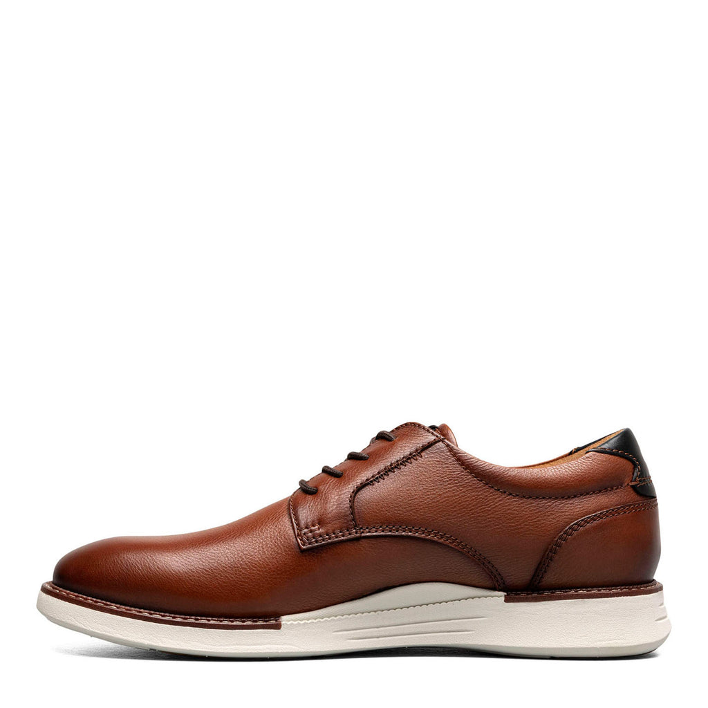 Men's Florsheim Launch Plain Toe Oxford Cognac/Navy Smooth w/White Sol 14440-229