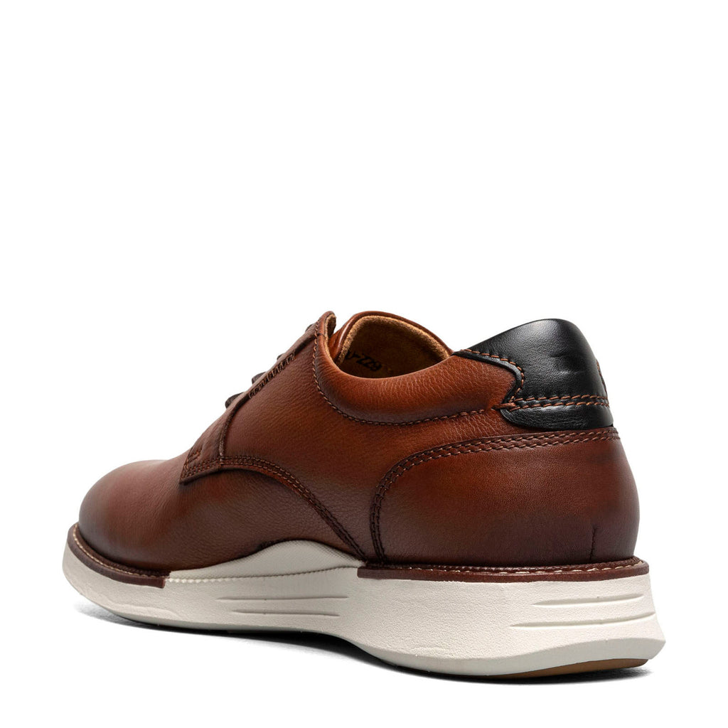 Men's Florsheim Launch Plain Toe Oxford Cognac/Navy Smooth w/White Sol 14440-229