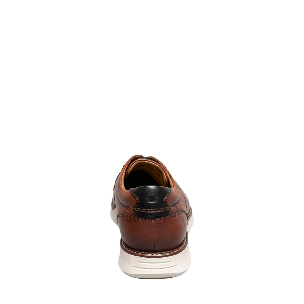 Men's Florsheim Launch Plain Toe Oxford Cognac/Navy Smooth w/White Sol 14440-229