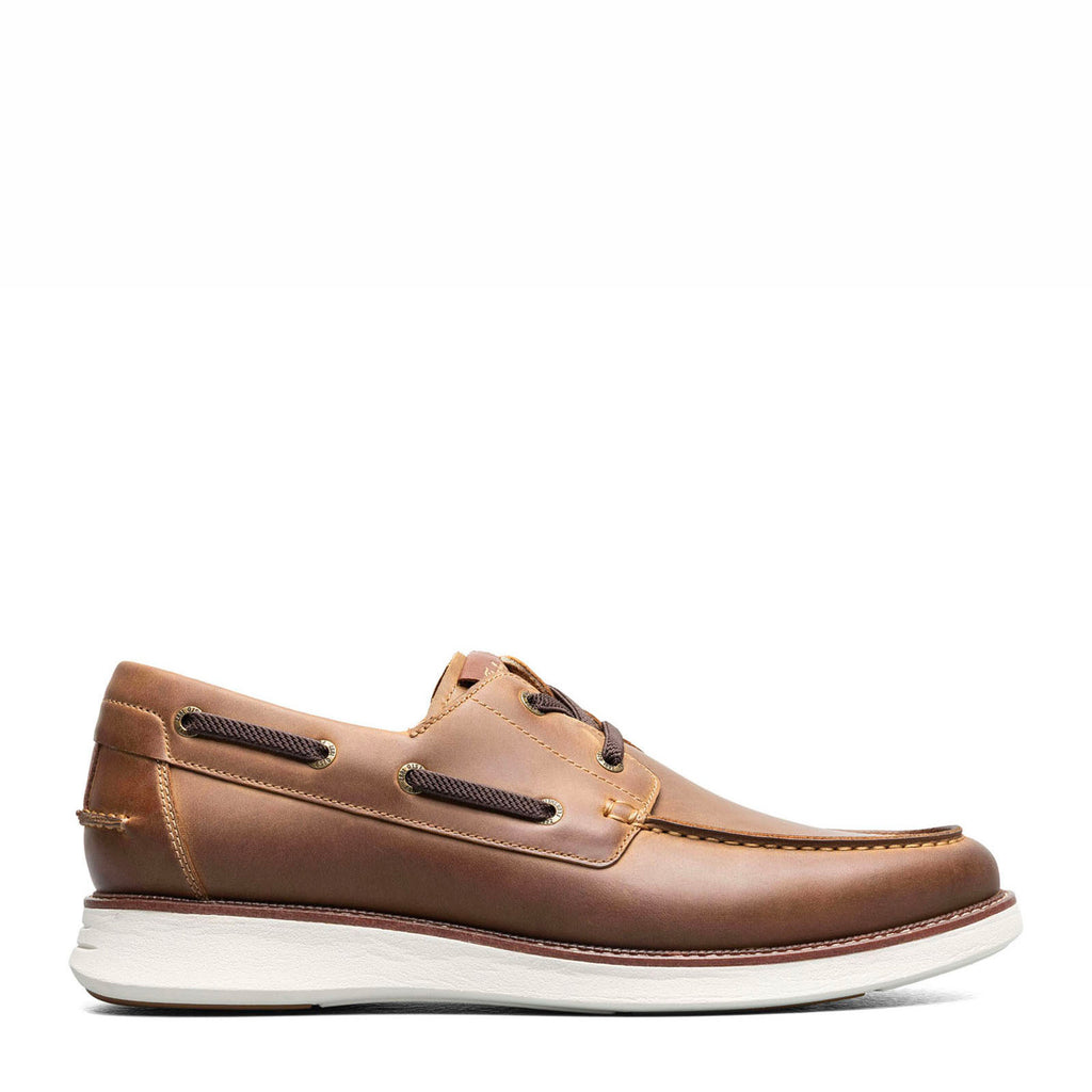 Men's Florsheim Launch Moc Toe Boat Shoe BROWN CRAZYHORSE 14458-215