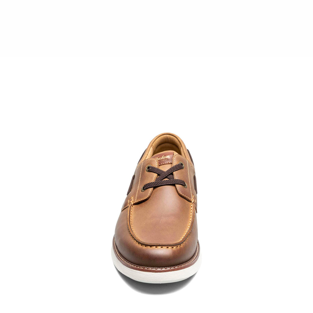 Men's Florsheim Launch Moc Toe Boat Shoe BROWN CRAZYHORSE 14458-215