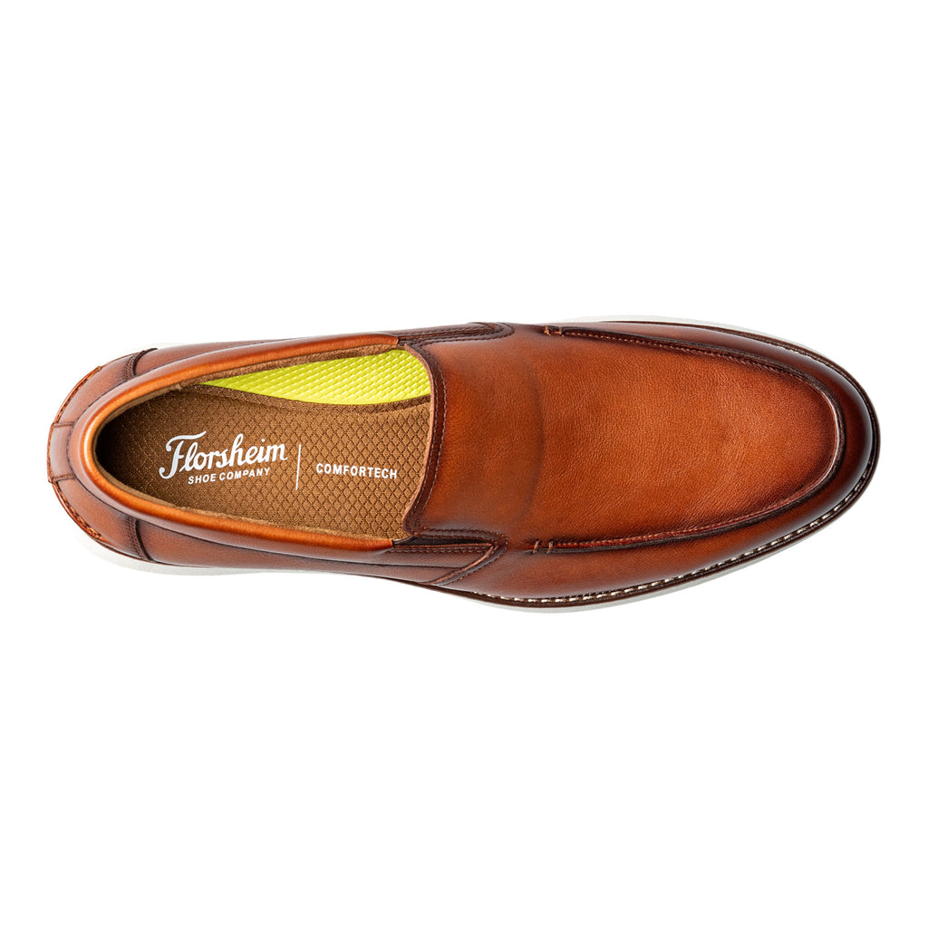 Men's Florsheim Launch Moc Toe Venetian Slip-On COGNAC 14460-229
