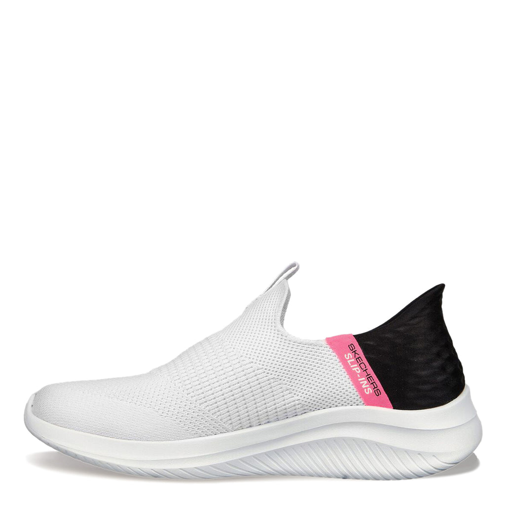 Women's Skechers Slip-Ins Ultra Flex 3.0 Fresh Time Slip-On WHITE 149707-WBK