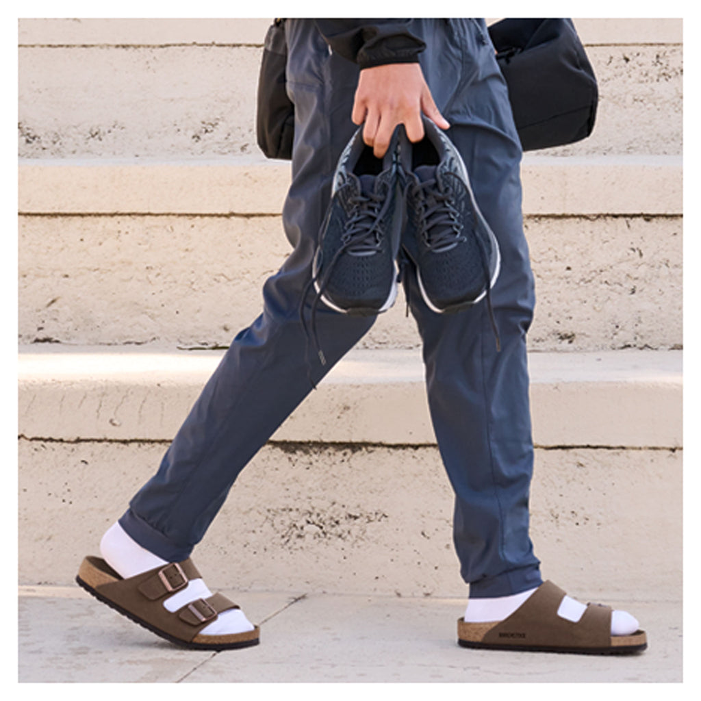 Women's Birkenstock Arizona Birkibuc Sandal - Regular Fit MOCHA BIRKIBUC 151181 R
