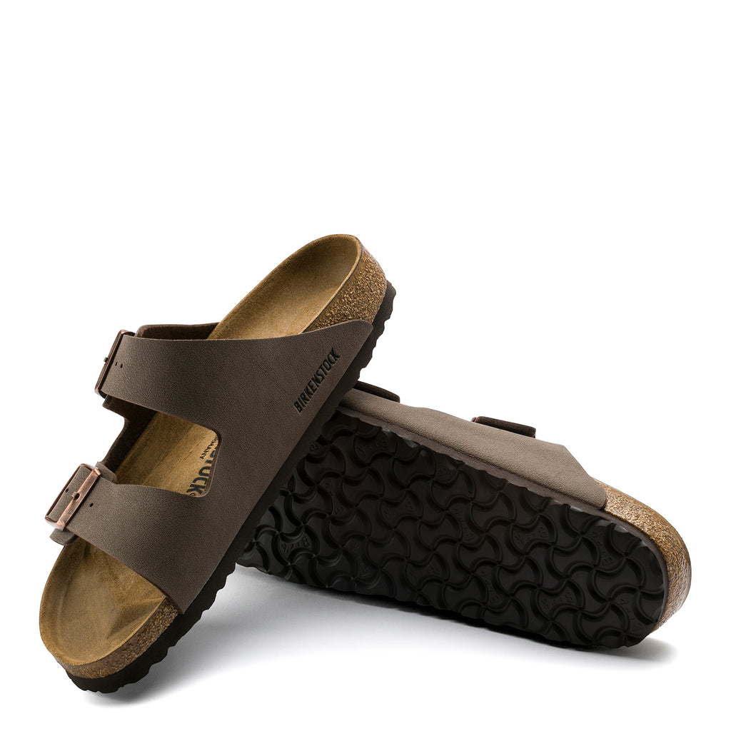 Women's Birkenstock Arizona Birkibuc Sandals - Narrow Fit MOCHA BIRKIBUC 151183 N