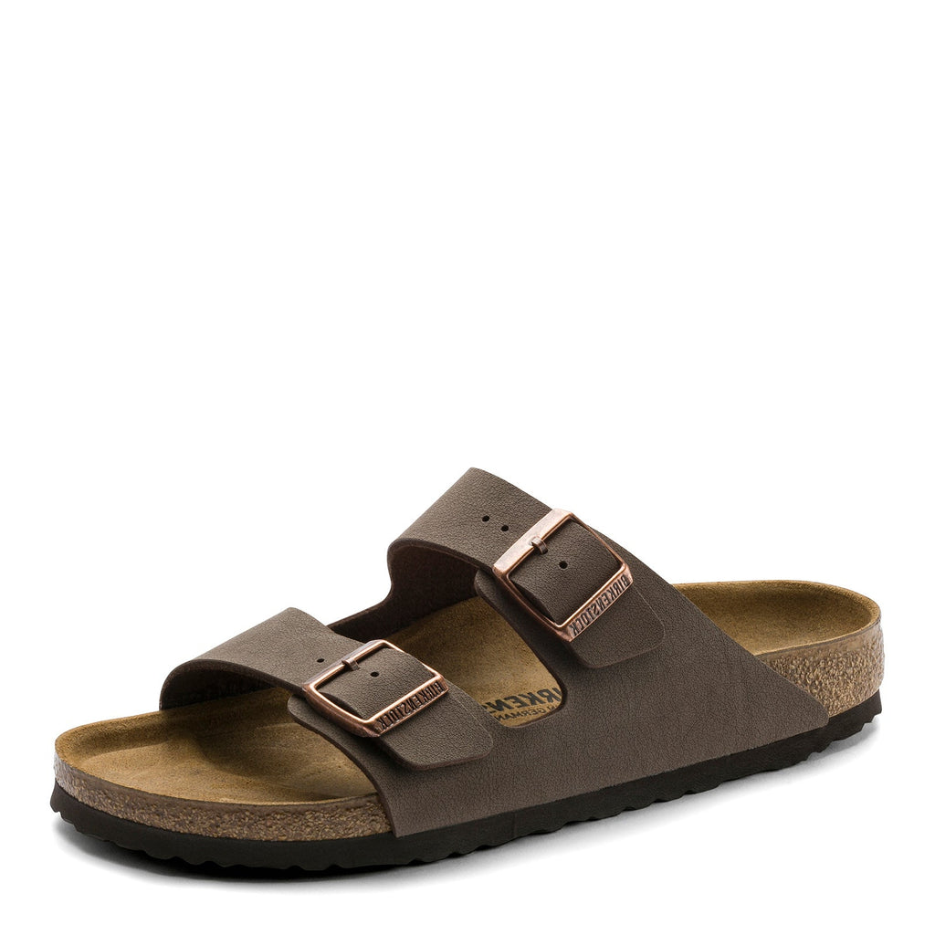 Women's Birkenstock Arizona Birkibuc Sandals - Narrow Fit MOCHA BIRKIBUC 151183 N