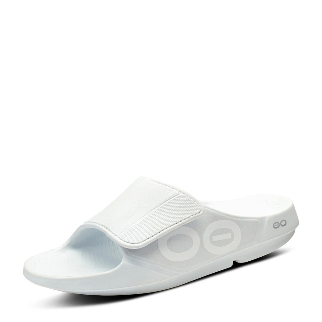 Men's Oofos OOahh Sport Sandal WHITE 1550-WHITE