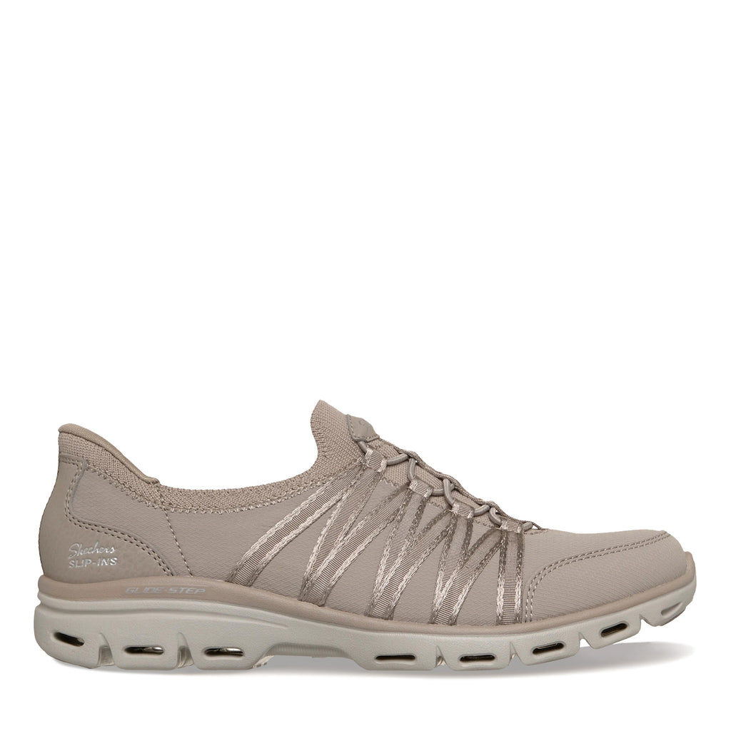 Women's Skechers Slip-ins: Glide-Step Comfort - Steady Grace Sneaker TAUPE 159547-TPE