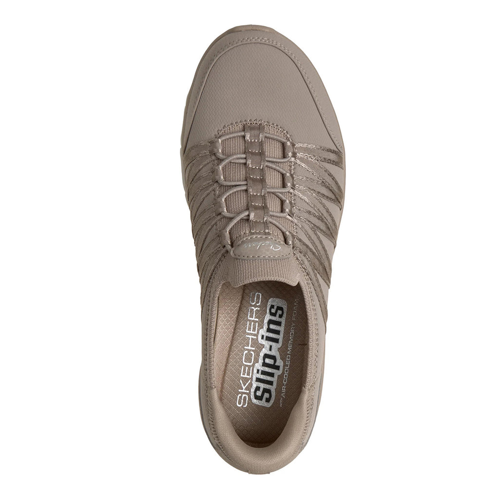 Women's Skechers Slip-ins: Glide-Step Comfort - Steady Grace Sneaker TAUPE 159547-TPE