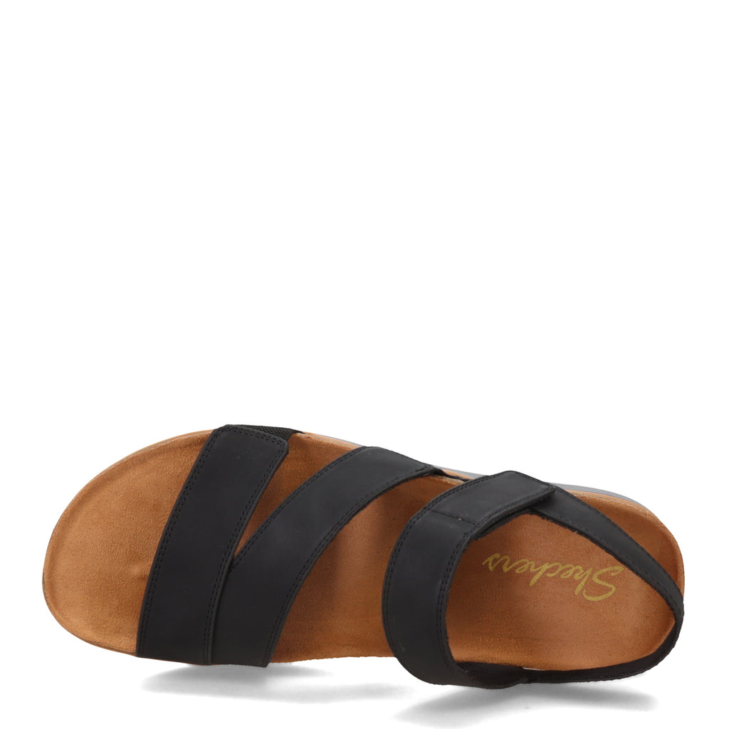 Women's Skechers Lifted Comfort Sandal BLACK 163252-BLK