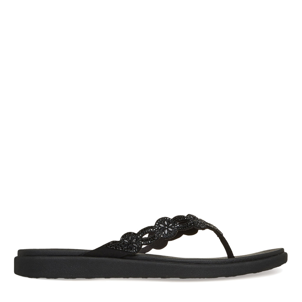 Women's Skechers Meditation Luxe - Dazzling Forever Sandal BLACK 163663-BBK
