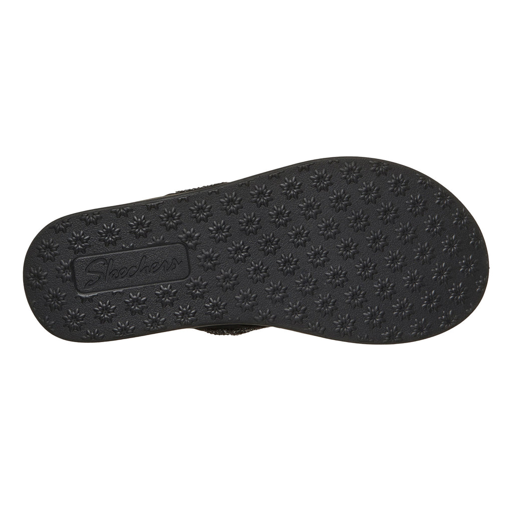 Women's Skechers Meditation Luxe - Dazzling Forever Sandal BLACK 163663-BBK