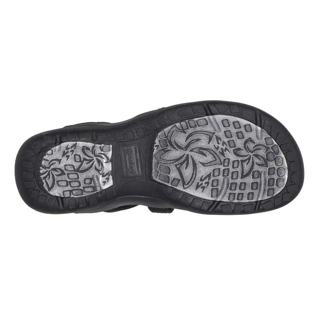 Women's Skechers Slip-ins: Reggae Slim Sandal BLACK 164038-BBK