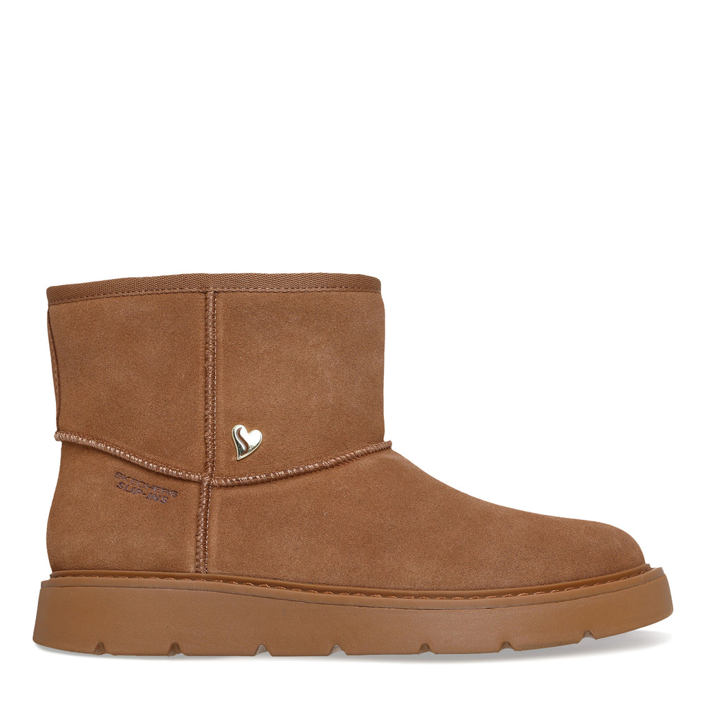 Women's Skechers Keepsakes Cozy Shorty Hands Free Slip-ins Snow Boot CHESTNUT 167849-CSNT