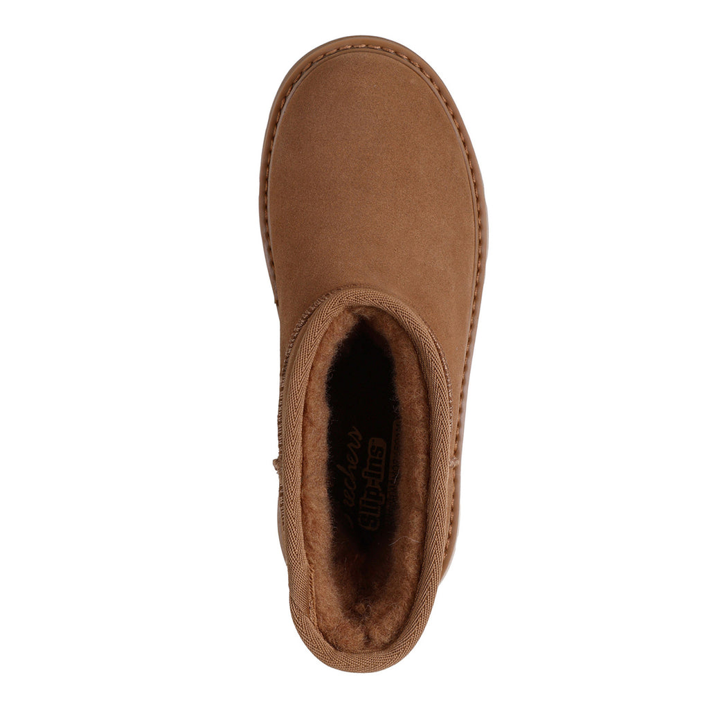Women's Skechers Keepsakes Cozy Shorty Hands Free Slip-ins Snow Boot CHESTNUT 167849-CSNT