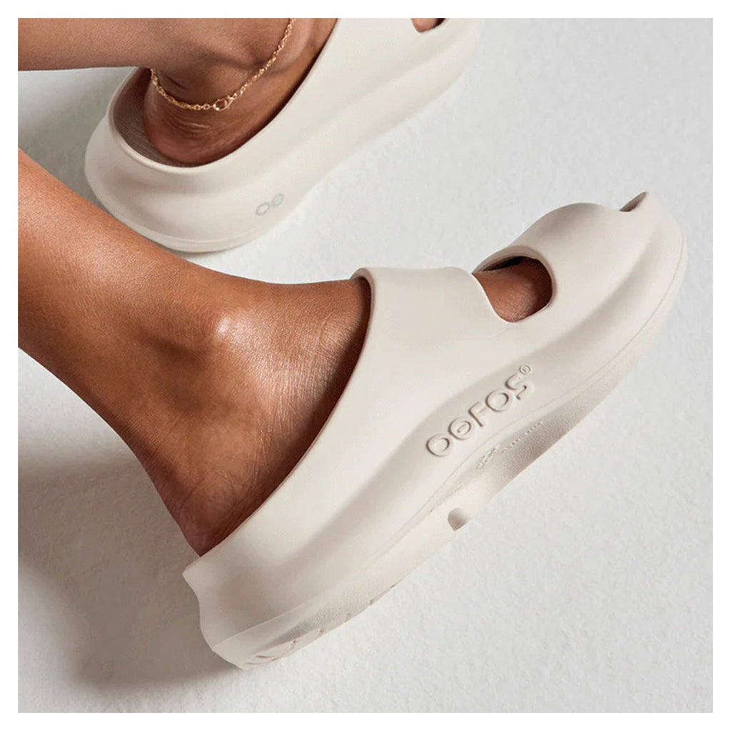 Women's OOfos OOyea Sandal CHALK 1700-CHALK