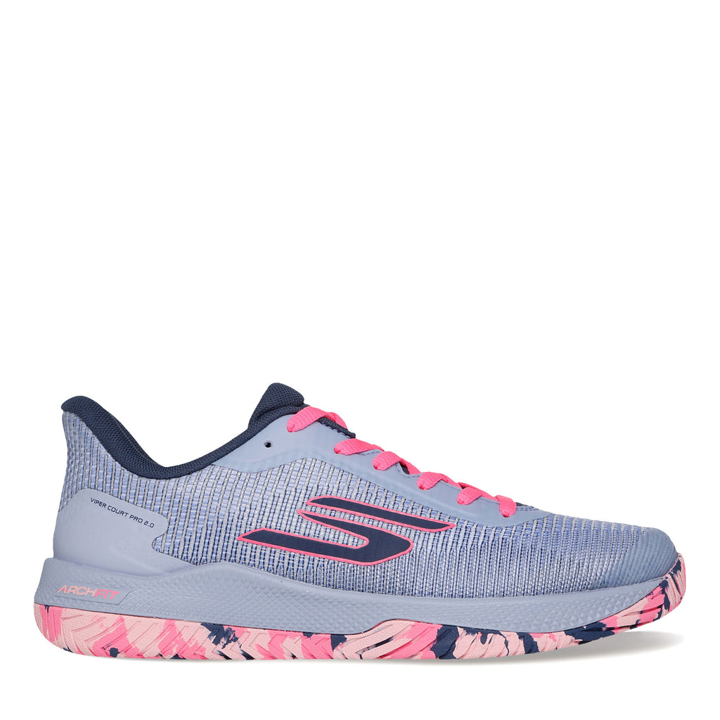Women's Skechers Viper Court Pro 2.0 Pickleball Shoe GREY LAVENDER 172109-GYLV