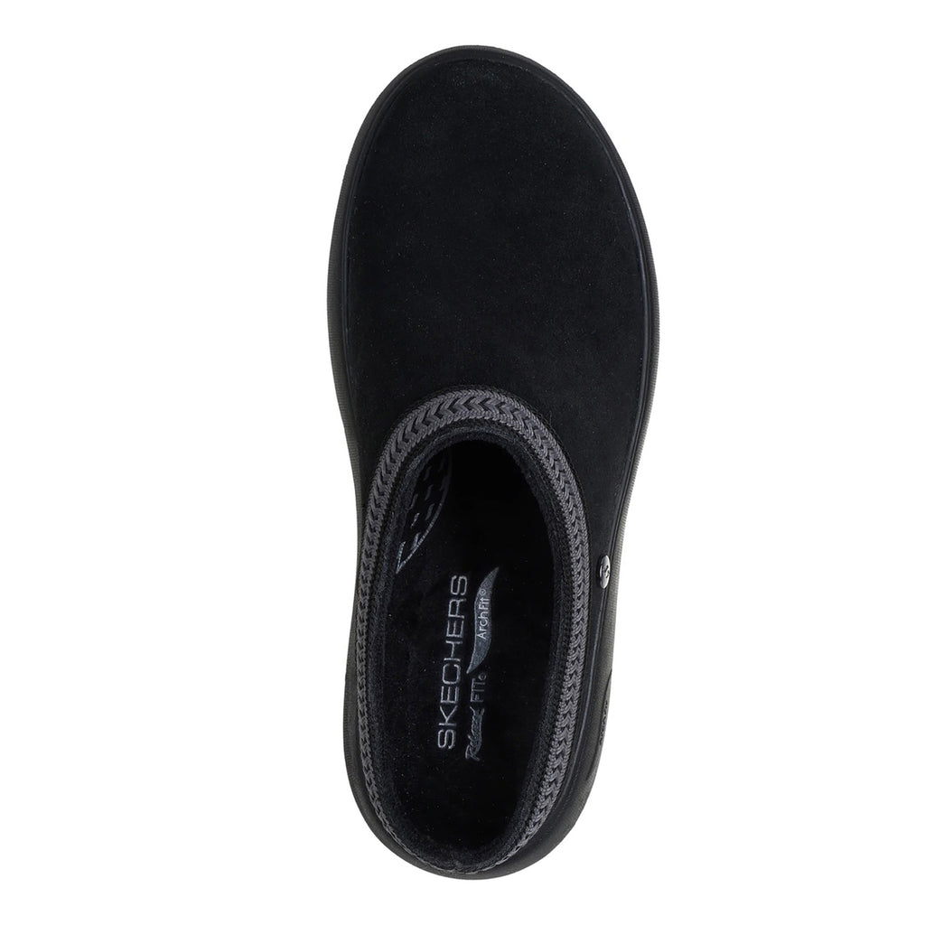 Women's Skechers Relaxed Fit: GO WALK Horizon - Lacey Clog BLACK /GREY 175335-BKGY