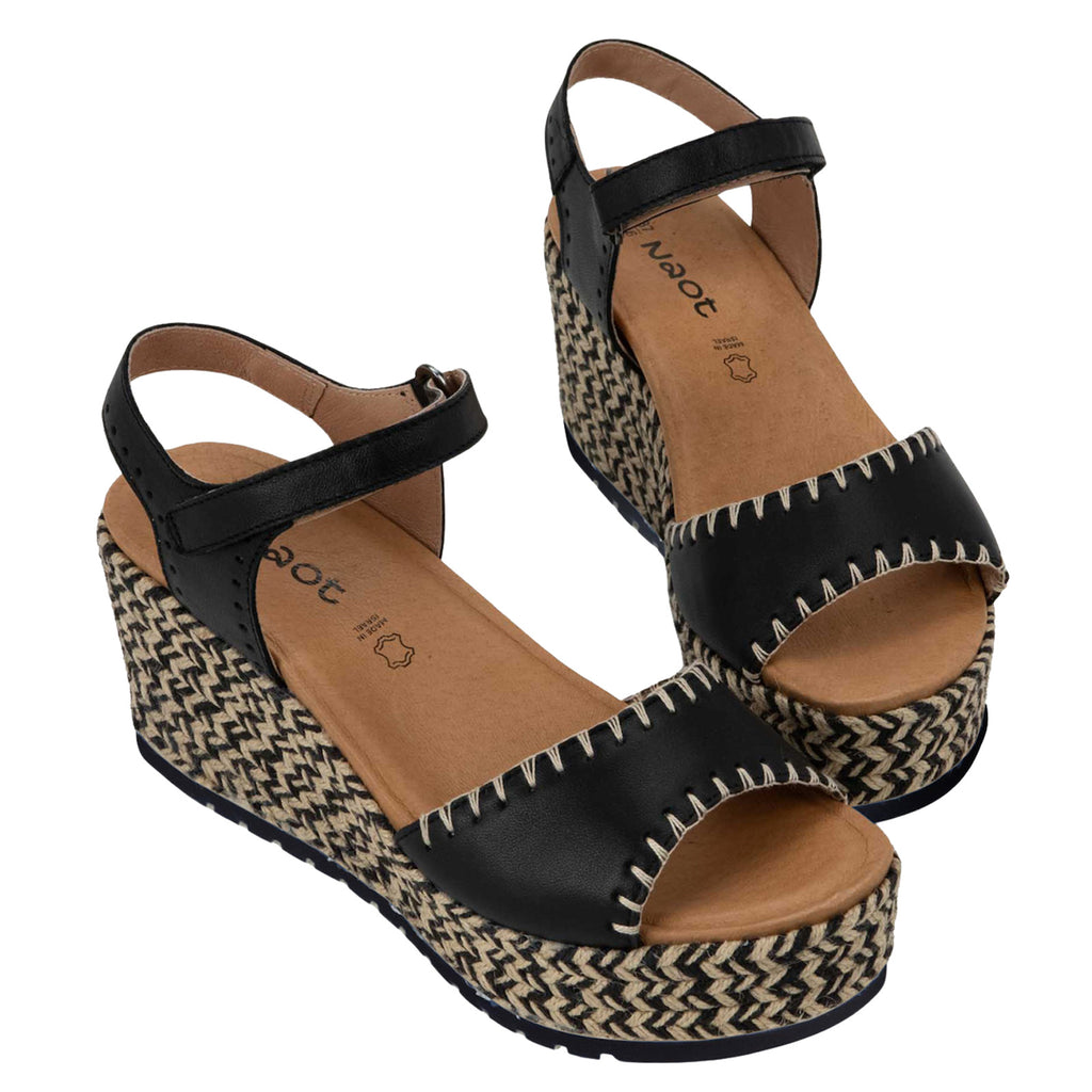 Women's Naot Blanes Sandal JET BLACK 177104-277