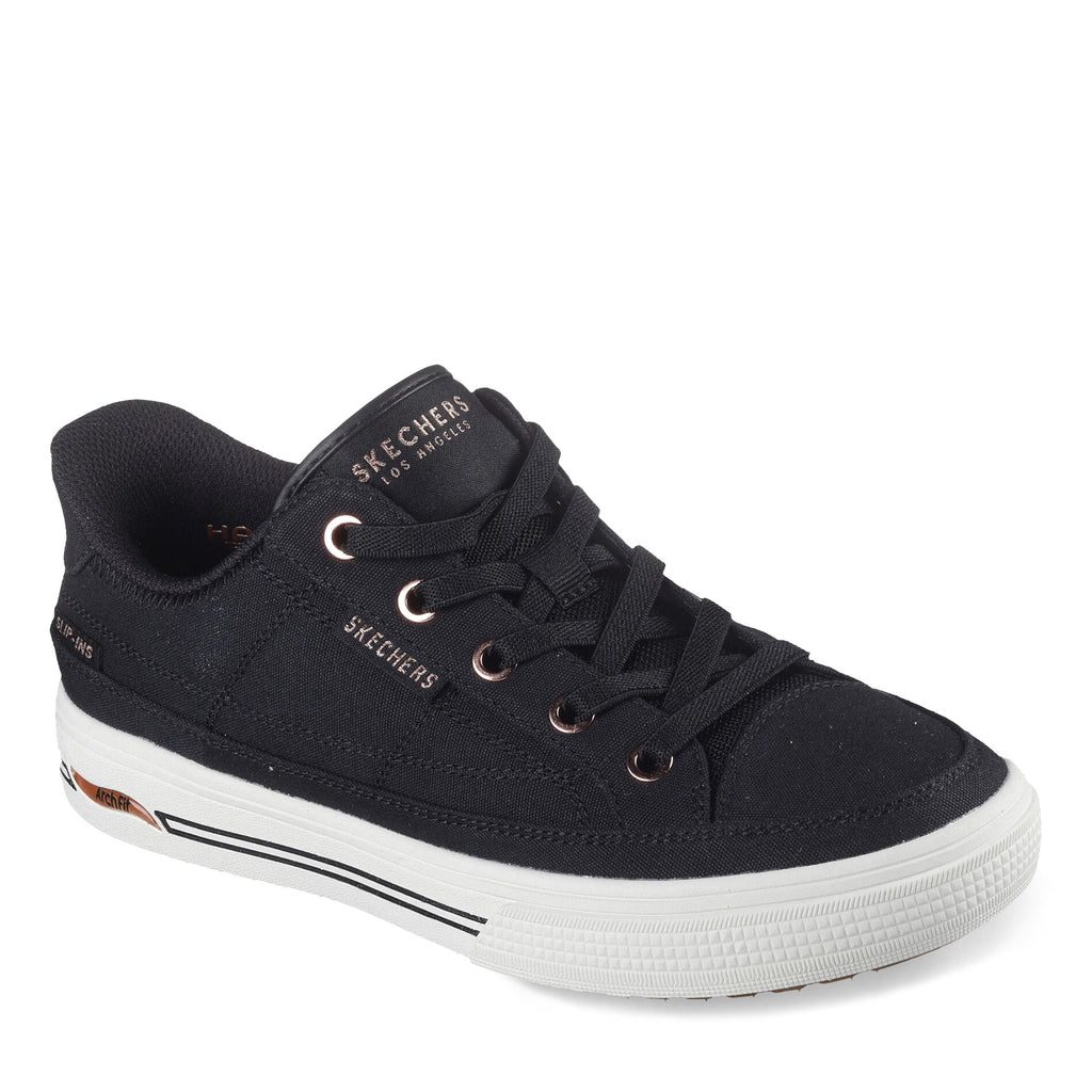 Women's Skechers Slip-ins: Arch Fit Arcade - See Ya There Sneaker BLACK 177197-BLK