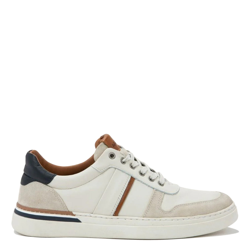 Men's Naot Swift Sneaker WHITE BROWN NAVY 180101-WCQ