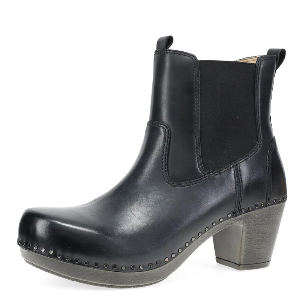 Women's Dansko Shayna Boot BLACK BURNISHED CALF 1833-509400